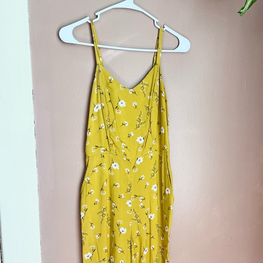 Yellow Floral Jumpsuit